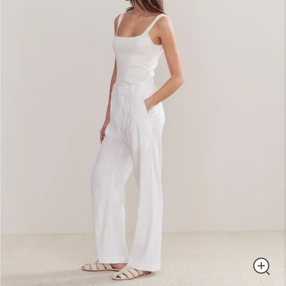 NEW Jenni Kayne Riley Trouser in White 2 - Picture 2 of 9